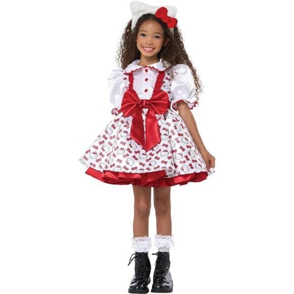 Kids Halloween California‎ Costumes Hello Kitty Classic Party Dress for Girls - Picture 1 of 6